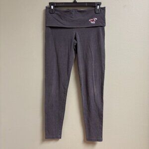 Vintage Hollister Y2K Fold Over‎ Leggings Size S Spellout Logo 90s Embroidered